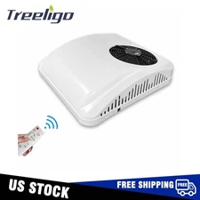 12V RV Camper Air Conditioner Kit Heat & Cool Rooftop Trailer Electric AC Unit