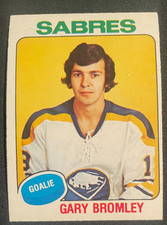 Gary BROMLEY 1975-76 O-Pee-Chee Hockey #368 Buffalo Sabres