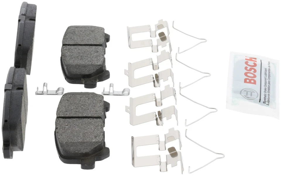 Juego de pastillas de freno de disco - pastillas de freno de cerámica azul con herrajes para Honda Pilot 2012 Foto 3 de 4