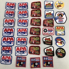 New 33 Patches Rare Vintage Variety of APA Billiards Pool League Patches  2 Zip