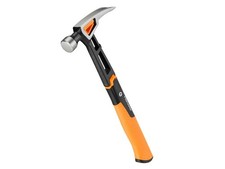 Image of  Fiskars IsoCore Finishing Nail Hammer 450g 16oz Soft Grip FSK1020213