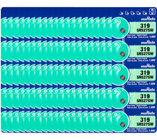 Murata 319 SR527SW Silver Oxide Watch Battery 100 Count - Replaces Sony 319