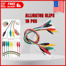 10PCS Alligator Clips Test Leads Double Ended Crocodile Clip Wire Electrical DIY