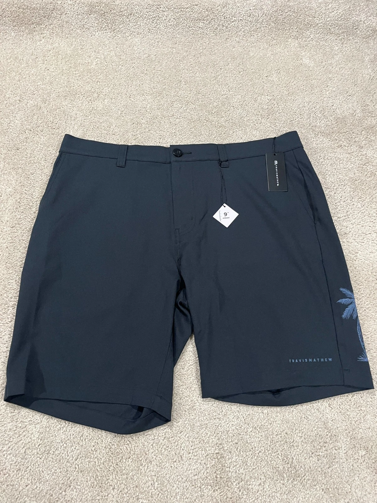 Travis Mathew Shorts Mens 38 Black Chino 9" Performance Stretch Casual Boneyard
Opens in a new windo