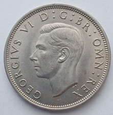 1947 GEORGE VI  CUPRO/NICKEL  HALF CROWN.  British 2/6 Coin.   111