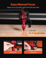 VEVOR Incisore Laser CO2 60W Macchina per Incisione Laser 60X40Cm 4 Vie Pass ...