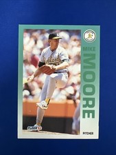 ⭐⭐⭐ MIKE MOORE OAKLAND ATHLETICS #263 - FLEER NM-MT 1992 ⭐⭐⭐