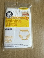 Vintage Gerber Training Pants Baby USA Cotton Medium
