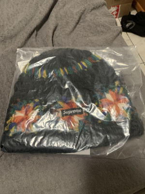 Supreme Crochet Beanie Black SS25 Brand New With Tags Ready To