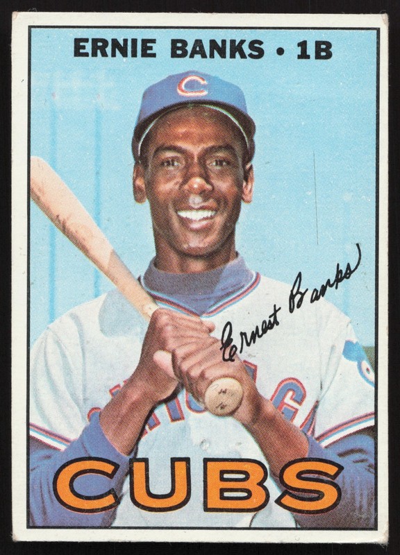 1967 Topps #215 Ernie Banks Chicago Cubs HOF (VG-Ex)