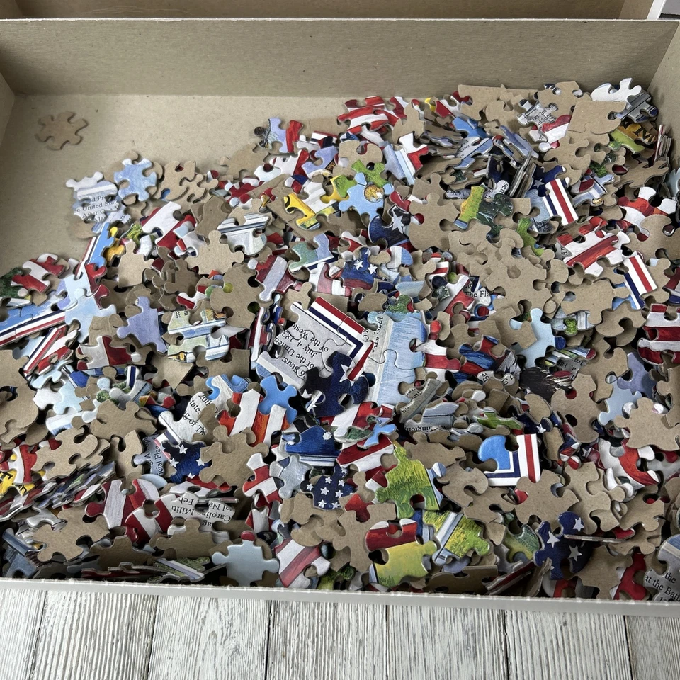 Comp 2002 HTF American Flags Don't Tread on Me Civil War History 1000 Pce Puzzle - Image 2 of 3