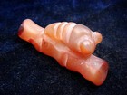 Old Nephrite Jade Stone Carved HongShan Culture Ancient Bug On Branch #11202507 — photo 5
