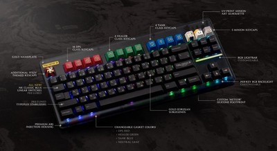 Novelkeys Final Fantasy 14 Keyboard Classic TKL FFXIV FF + Job