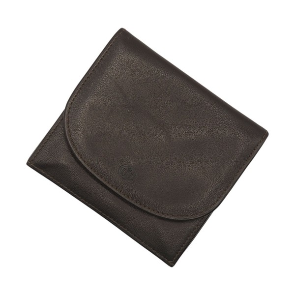 Création Weiss Büffel Braun Leder Geldbörse Münzbörse Multicard Holder Swiss Des