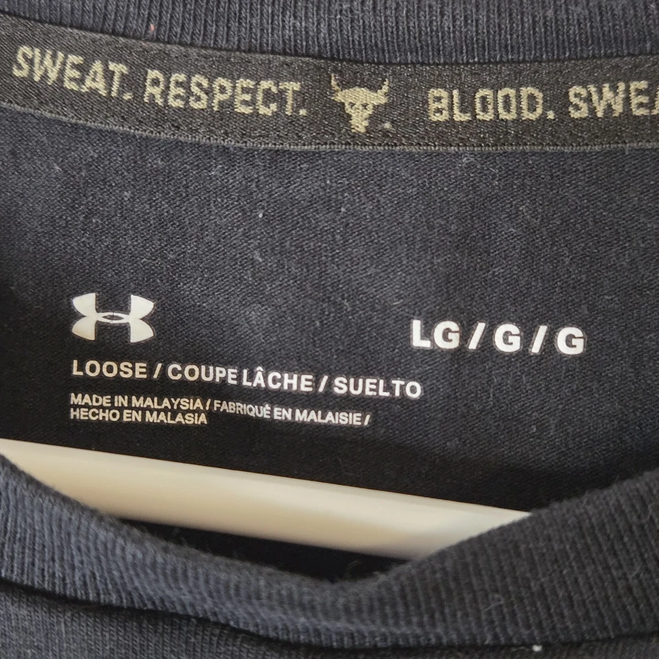 Camisa Under Armour Project Rock Para Hombre Grande Elaborada Iron Paradise Camiseta de Entrenamiento Foto 4 de 4