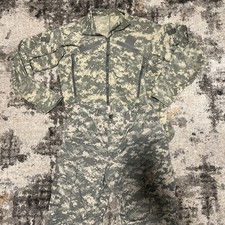Vintage Military Coveralls Green Men Camouflage American TOP AND BOTTOM