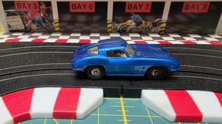 Tyco #67 Blue 1963 Corvette Stingray Fastback Tested Runs