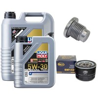 MotoröL Filter Set 5W-30 Liqui Moly 6 Liter + Schraube FüR Renault Laguna Trafic