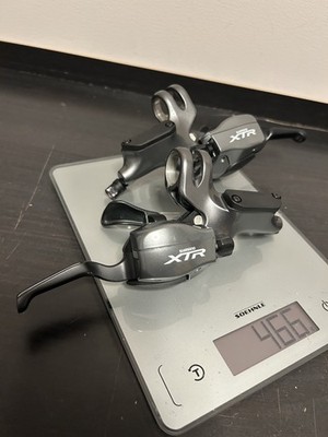 NOS Shimano XTR ST-M965 3x9s Dual Control Hydraulic Brakes Combo