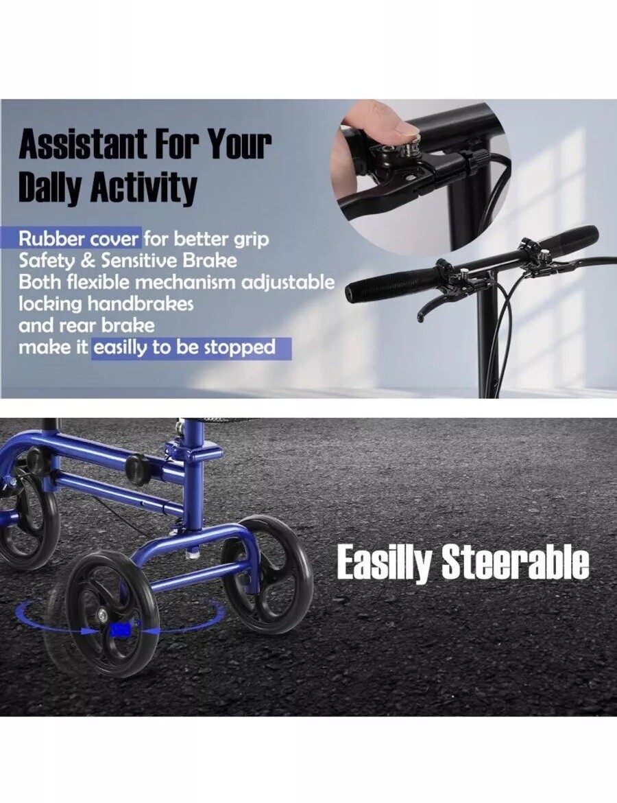 Rinkmo Steerable Knee Scooter, Walker, Economical Foot, Ankle, Knee