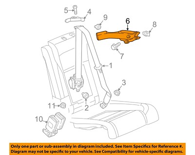GM OEM 16-19 Cascada Restraint Systems Rear Seat Belts-Seat Belt Cover 13408957