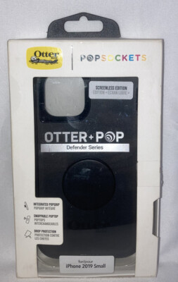 NEW! Otterbox Otter Pop Defender Series Popsockets Case Black
