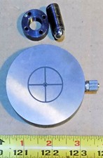 MITUTOYO B241 CMM Air Bearing, 2.67" Dia X 0.51" Thick with Balled Bolt and Nut