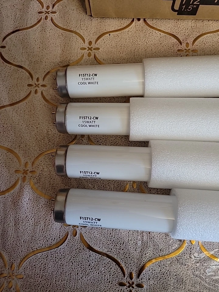 F15T12/CW Cool White Fluorescent Light Bulb 15W 18" G13/base  4-Pcs - Image 3 of 4