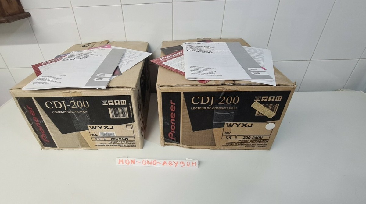 Pioneer CDJ-200 Coppia in perfette condizioni scatola manuali | eBay