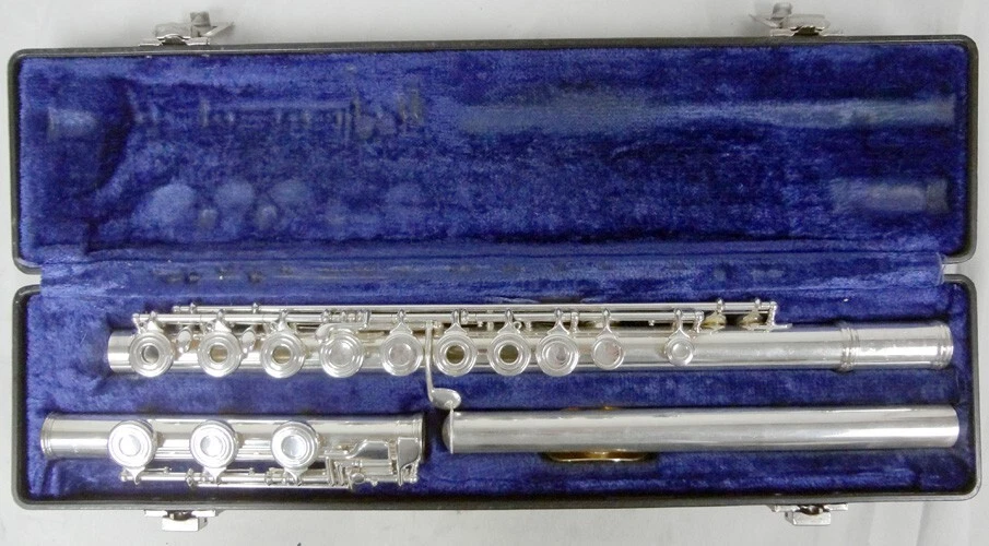 ¡Boquilla de oro de flauta de agujero abierto especial de plata maciza Communhardt KG! Foto 2 de 4