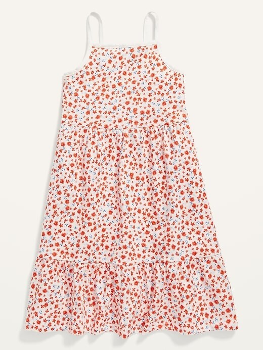 New Printed Jersey-Knit Fit & Flare Cami Dress for Girls Size 8