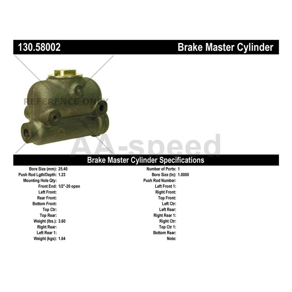 Brake Master Cylinder Centric Parts For 1944 1945 1946 1950 1953 Jeep Willys - Image 3 of 4