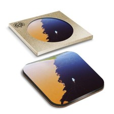 1 x Boxed Square Coasters - Water Meeting Amazon River Brazil  #2270