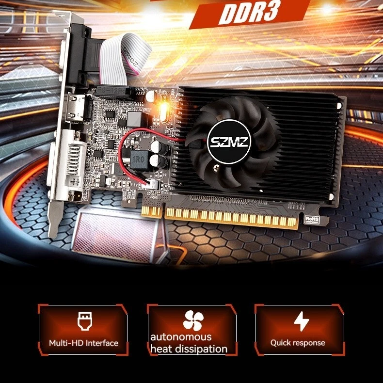 SZMZ NVIDIA GeForce GT 610 2GB Graphics Card DDR3 HDMI VGA DP Video GPU Gaming - Image 4 of 4