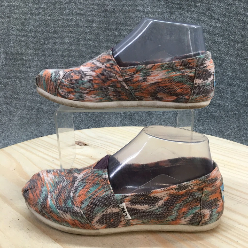 Toms Shoes Womens 6 Classic Alpargata Slip On Multicolor Flats Comfort 450615 To - Изображение 2 из 4