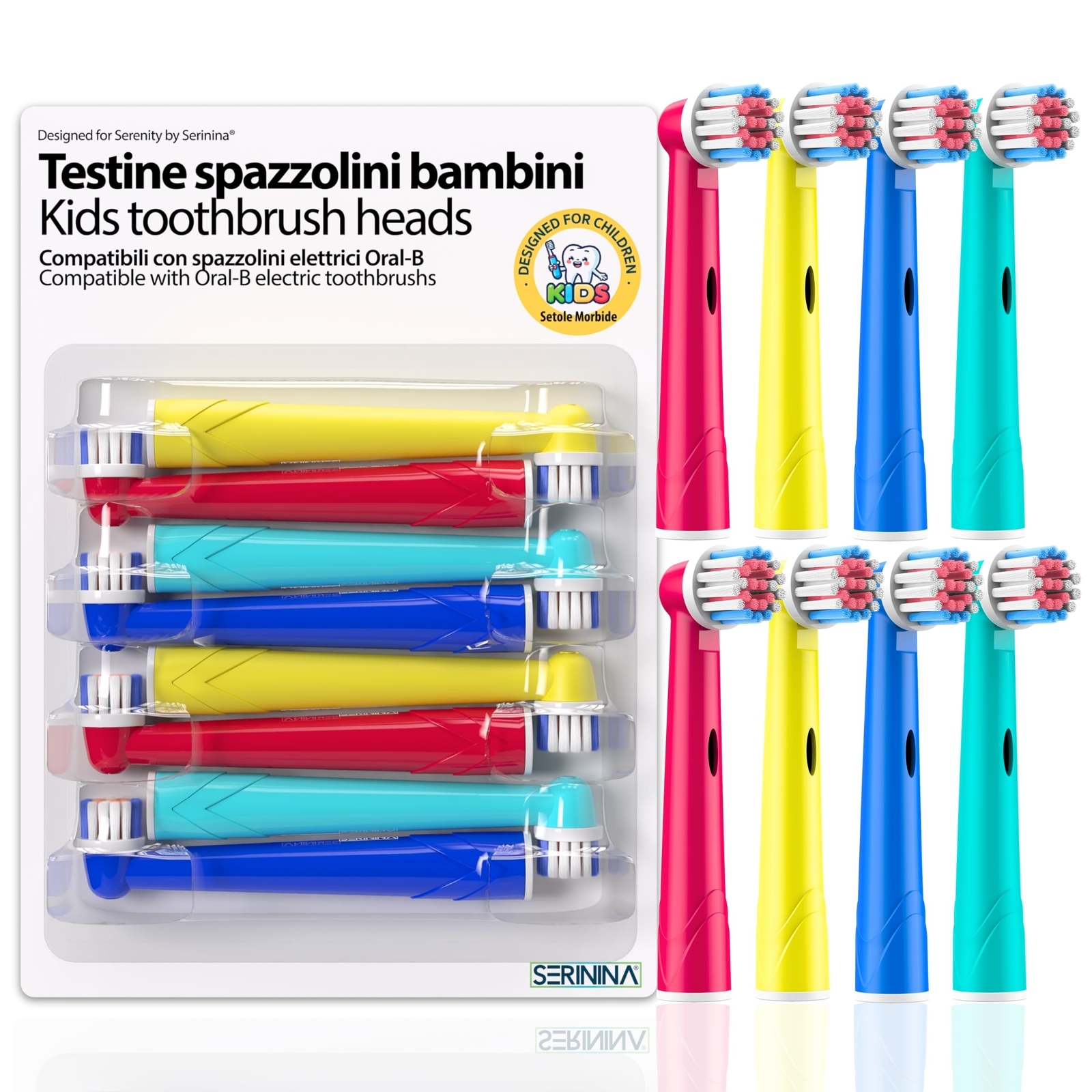 8 Testine per Oral b Bambini per Spazzolino Elettrico Oral-b Bambini - (F7D)