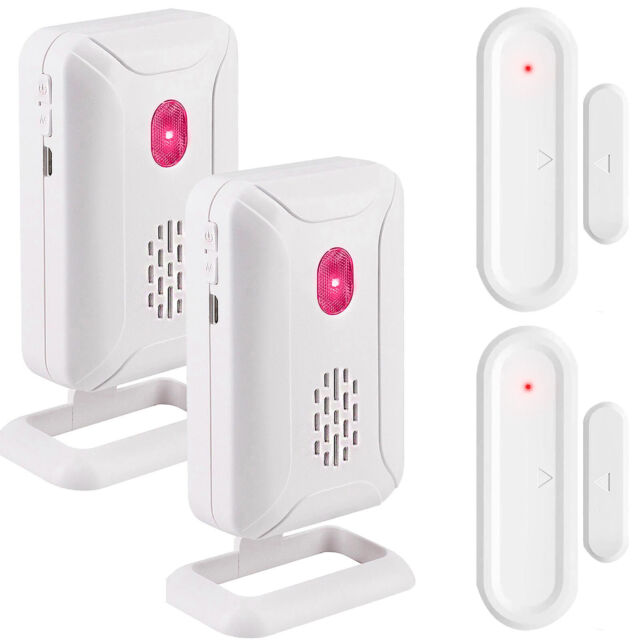 Wireless Door Open Chime Window Entry Security 918FT Range 36 Melodies US 2 Pack