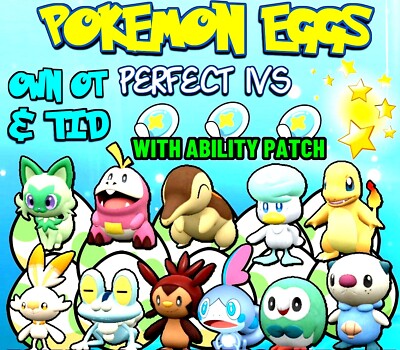 6IVS SHINY POKEMON EGGS HATCH YOUR SHINY POKEMON
