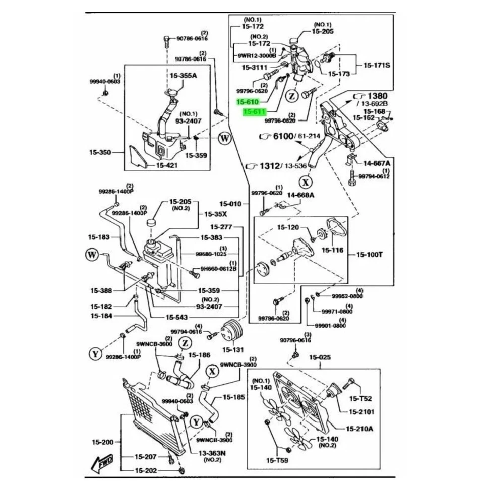 Sensor y junta de nivel de refrigerante de motor de agua genuino MAZDA RX-7 FD3S N3A1-15-610A Foto 4 de 4