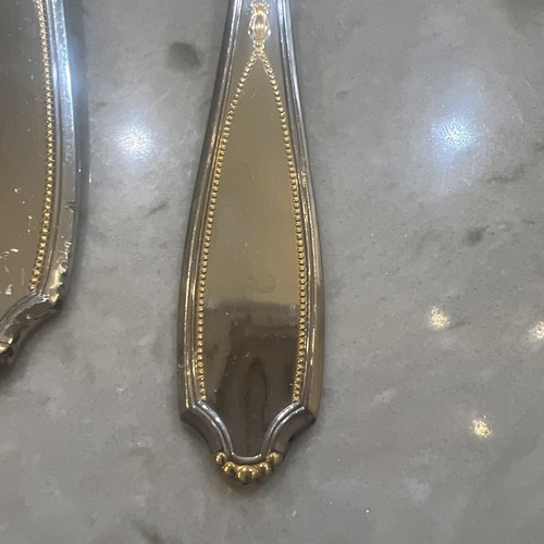 Yamazaki Victoria Gold Accent 5-Piece Place Setting, Service for 1, Stainless - Picture 5 of 18