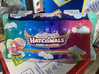 Hatchimals, Rainbow-Cation, 12 Surprise Egg Carton Exclusive Llama Family