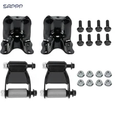 2pcs Rear Leaf Spring Rear Hanger Bracket and Shackle Kit for Ford Ranger Mazda