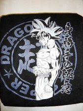 DRAGON BALL Z super : T-shirt Son Goku Ultra intinct noir taille L