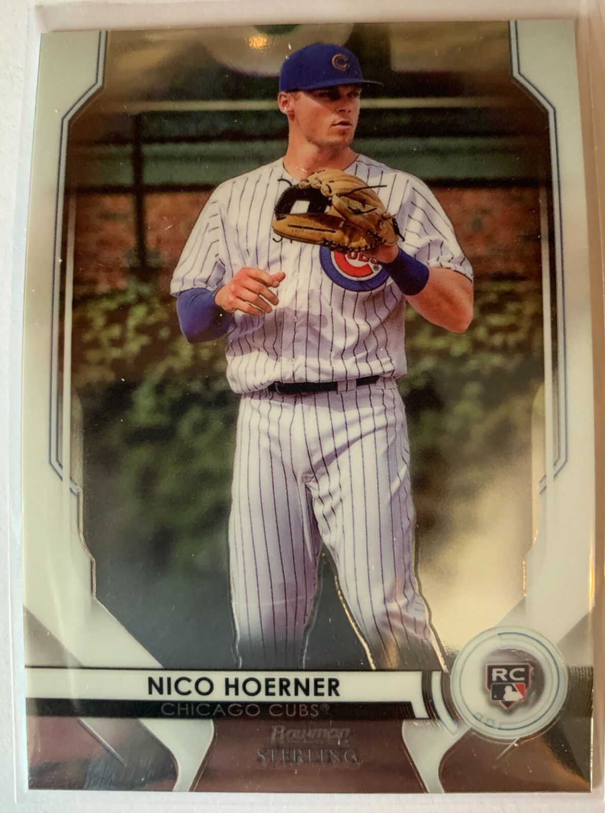2020 BOWMAN STERLING NICO HOERNER CHICAGO CUBS BASE ROOKIE CARD #BSR-57 MINT