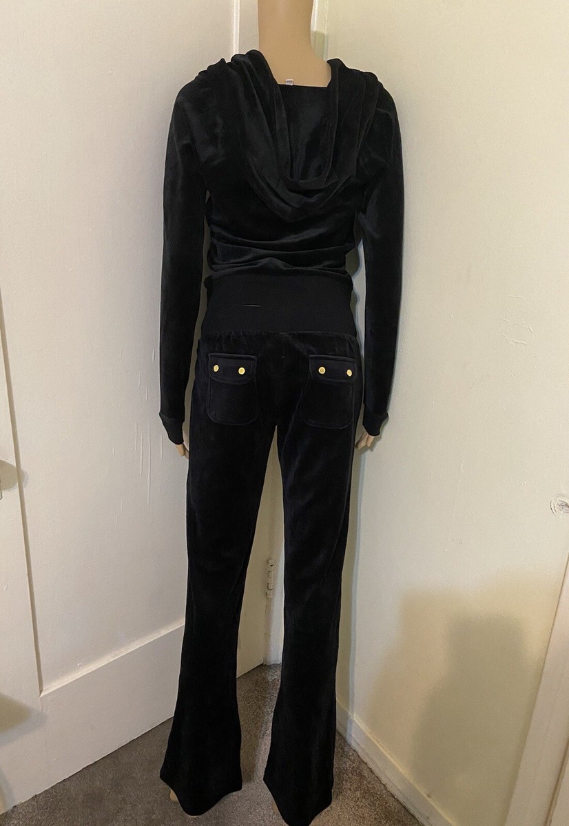 JUICY COUTURE 黒パイル地　セットアップ JUICY COUTURE OG Bling Womens Zip-Up Hoodie - BLACK | Tillys