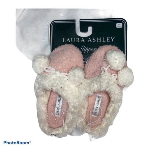 laura ashley pom pom slippers