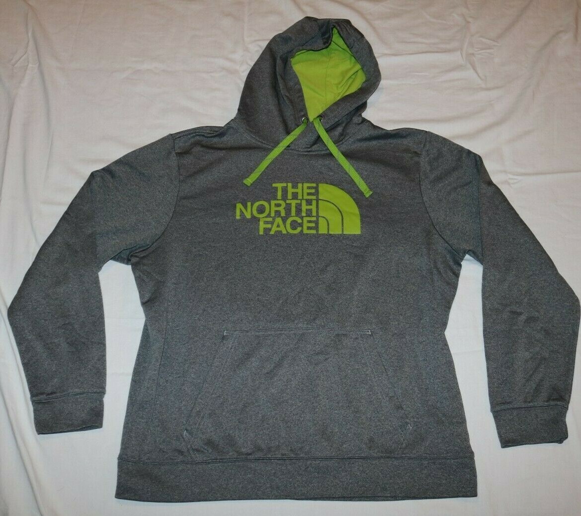 Pullover Grey Hoodie w/ Neon Green Logo 