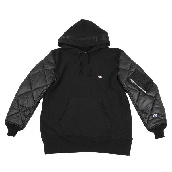 eYe JUNYA WATANABE MAN Champion Quilting Sleeve Hoodie Size M(K 