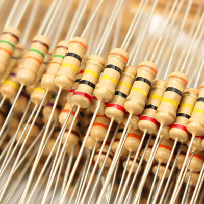 1000Pcs 1/2W Carbon Resistor Kit - 100 Values (1Ω-10MΩ) Assorted