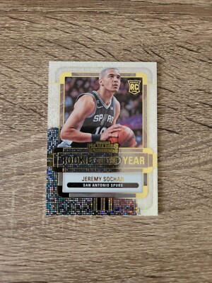 2022-23 Panini Contenders Jeremy Sochan #4 Rookie of the Year RC 